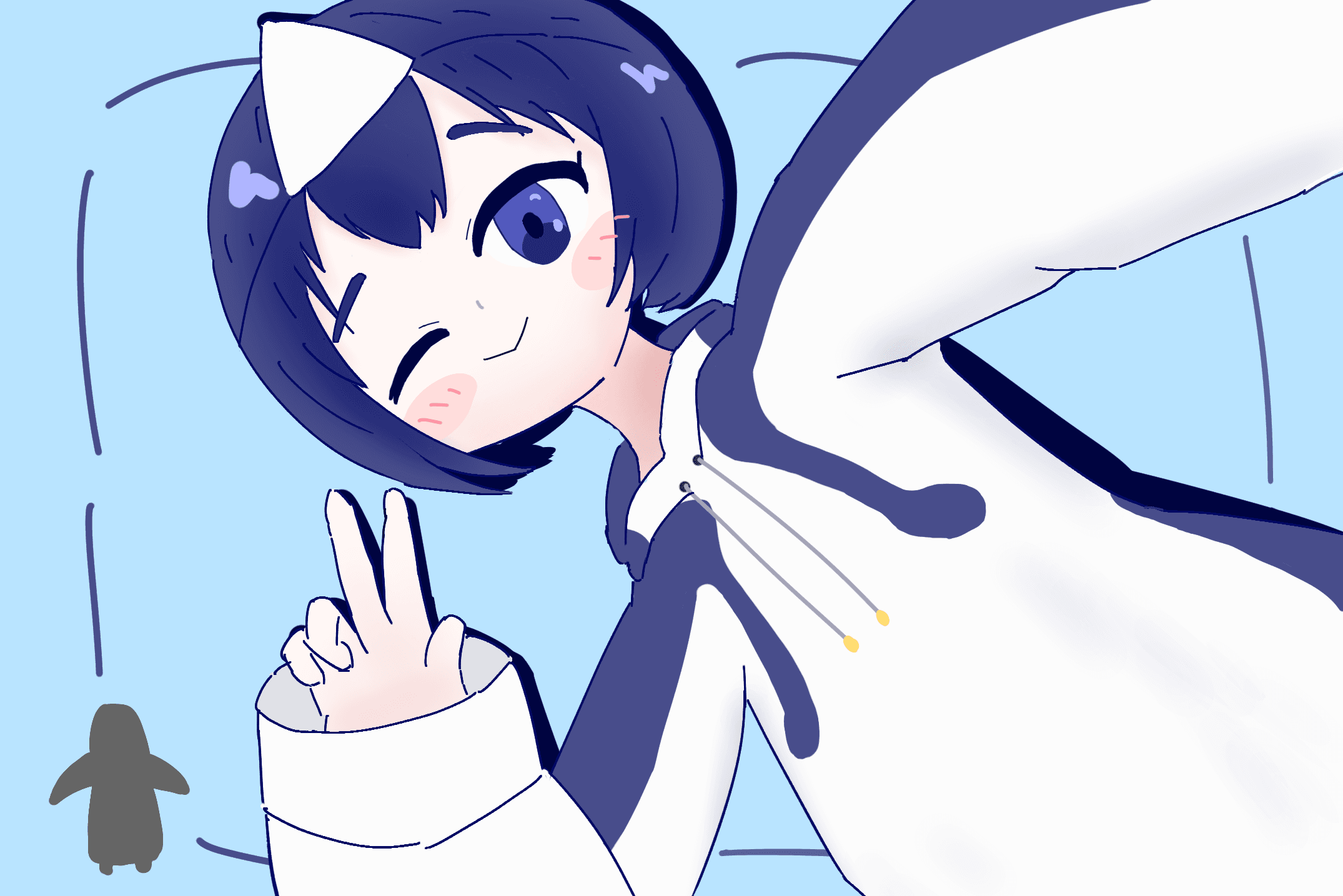 2026年4月 フォロワーさんのオリジナルキャラクターバースデイイラストとして寄贈