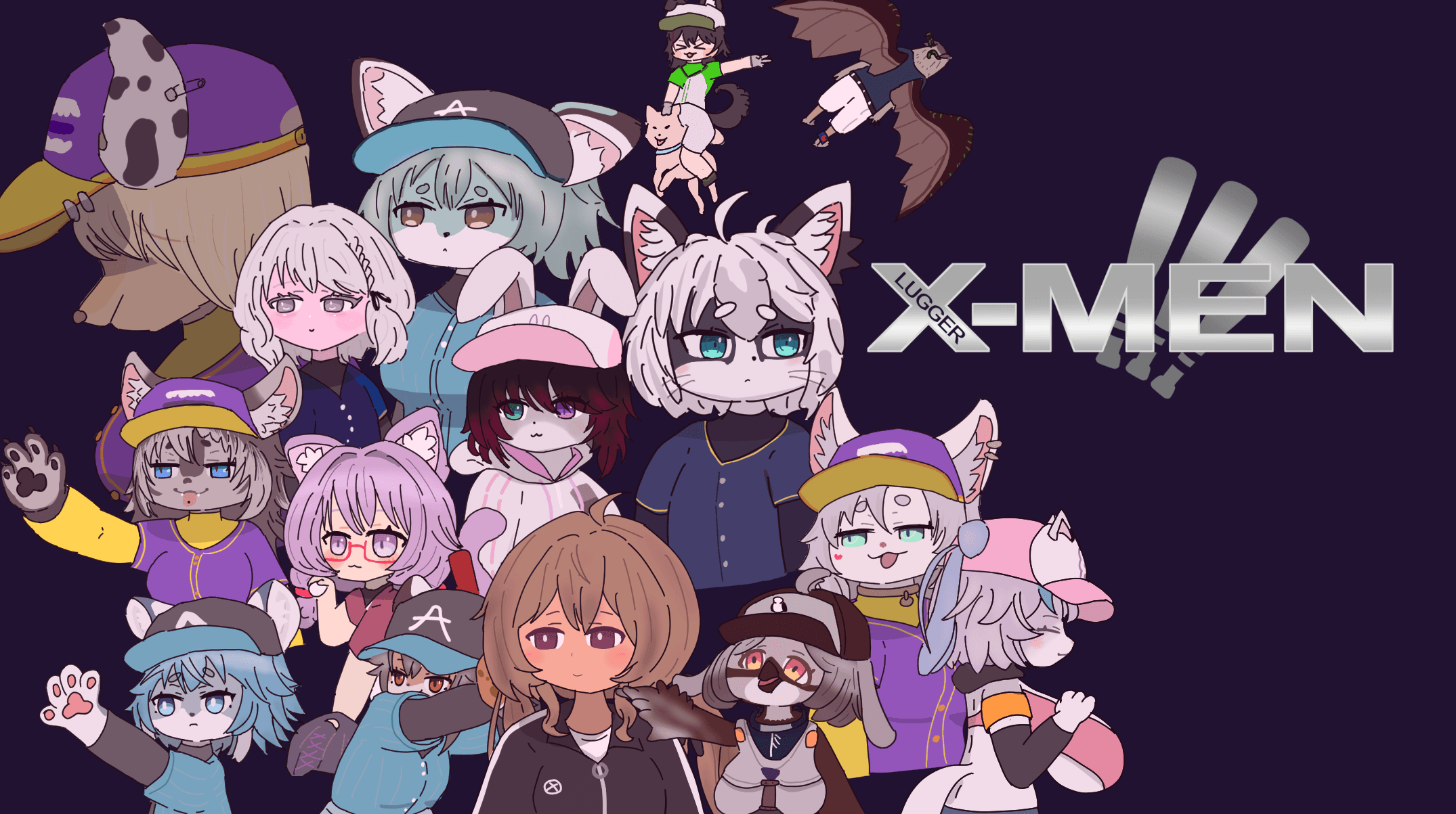 2026年6月 野球チームの集合イラストみんなと戦えてよかった