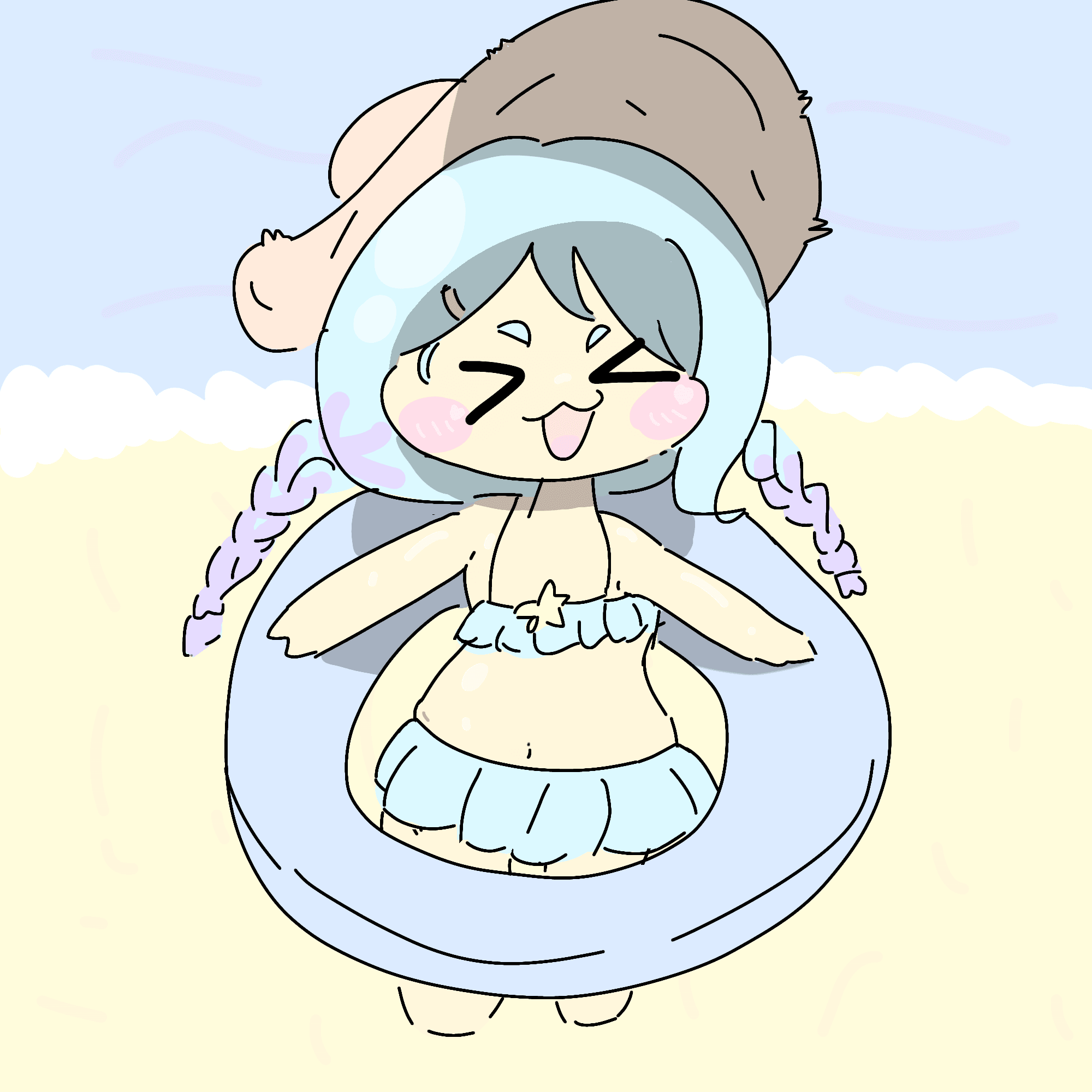 「浮き輪？私には必要ないよ？」