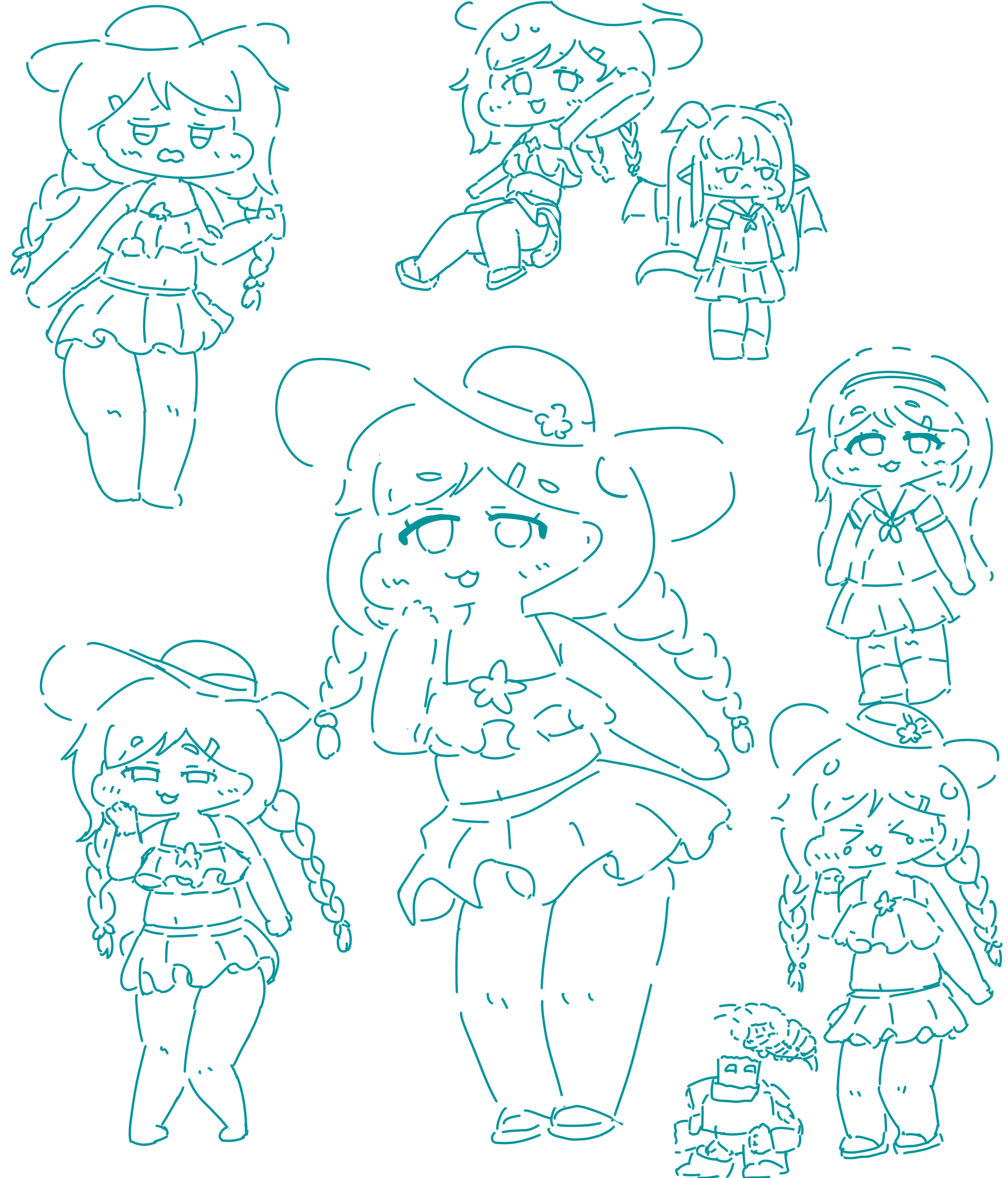 初描き（ルリちゃんもいるよ）